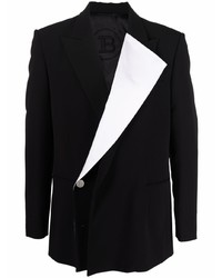 Мужской черно-белый пиджак от Balmain