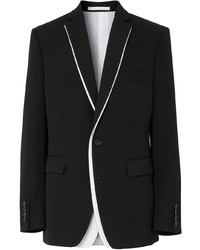 Мужской черно-белый пиджак от Burberry