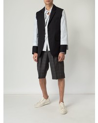 Мужской черно-белый пиджак от Delada