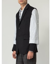 Мужской черно-белый пиджак от Delada