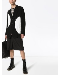 Мужской черно-белый пиджак от Yohji Yamamoto