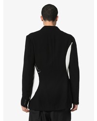 Мужской черно-белый пиджак от Yohji Yamamoto