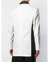 Мужской черно-белый пиджак от Yohji Yamamoto