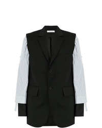 Мужской черно-белый пиджак от Delada