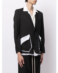 Мужской черно-белый пиджак от Sulvam