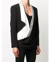 Мужской черно-белый пиджак от Balmain