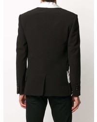 Мужской черно-белый пиджак от Balmain