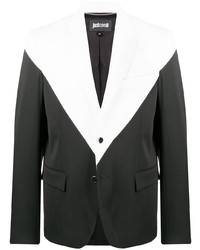 Мужской черно-белый пиджак от Just Cavalli