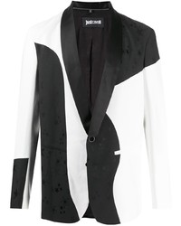 Мужской черно-белый пиджак от Just Cavalli