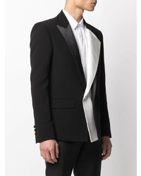 Мужской черно-белый пиджак от Balmain