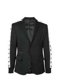 Мужской черно-белый пиджак от Philipp Plein