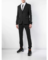 Мужской черно-белый пиджак от Philipp Plein