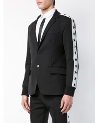 Мужской черно-белый пиджак от Philipp Plein