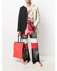 Мужской черно-белый пиджак от Marni