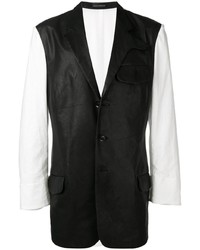 Мужской черно-белый пиджак от Yohji Yamamoto