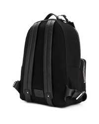 Мужской черно-белый рюкзак из плотной ткани с принтом от Valentino