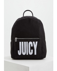 Женский черно-белый рюкзак из плотной ткани с принтом от Juicy by Juicy Couture