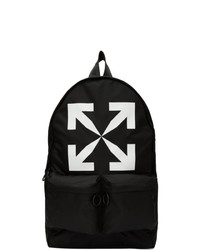 Женский черно-белый рюкзак из плотной ткани с принтом от Off-White