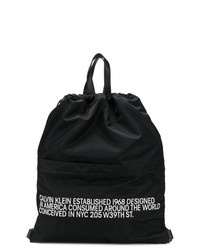 Женский черно-белый рюкзак с принтом от Calvin Klein 205W39nyc