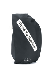 Мужской черно-белый рюкзак с принтом от Côte&Ciel