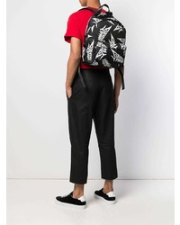 Мужской черно-белый рюкзак с принтом от Givenchy