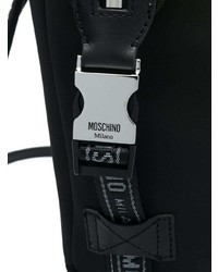 Женский черно-белый рюкзак с принтом от Moschino