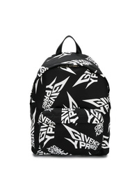 Мужской черно-белый рюкзак с принтом от Givenchy