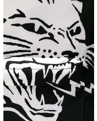 Мужской черно-белый рюкзак с принтом от Givenchy