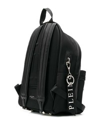 Мужской черно-белый рюкзак с принтом от Philipp Plein