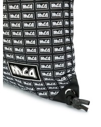 Мужской черно-белый рюкзак с принтом от McQ Alexander McQueen