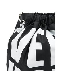 Мужской черно-белый рюкзак с принтом от Versus