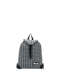 Мужской черно-белый рюкзак с принтом от McQ Alexander McQueen