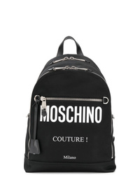 Мужской черно-белый рюкзак с принтом от Moschino