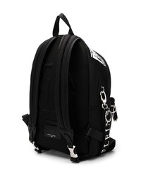 Мужской черно-белый рюкзак с принтом от Philipp Plein