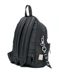 Мужской черно-белый рюкзак с принтом от Philipp Plein