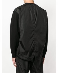 Мужской черно-белый свитер с круглым вырезом с принтом от DSQUARED2