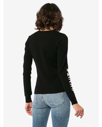 Женский черно-белый свитер с круглым вырезом от Off-White