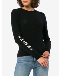 Женский черно-белый свитер с круглым вырезом от Off-White