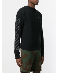 Мужской черно-белый свитшот с принтом от Off-White