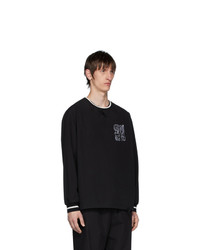 Мужской черно-белый свитшот с принтом от Kenzo