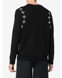 Мужской черно-белый свитшот с принтом от Neil Barrett