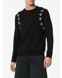 Мужской черно-белый свитшот с принтом от Neil Barrett