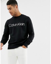 Мужской черно-белый свитшот с принтом от Calvin Klein