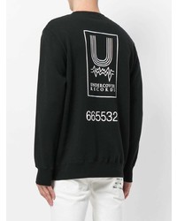 Мужской черно-белый свитшот с принтом от Undercover