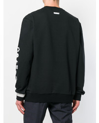 Мужской черно-белый свитшот с принтом от Lanvin