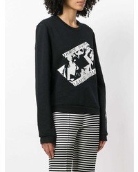 Женский черно-белый свитшот с принтом от Damir Doma