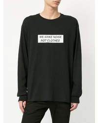 Мужской черно-белый свитшот с принтом от Undercover