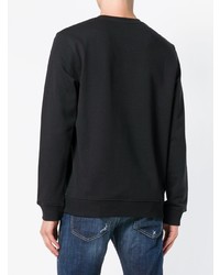 Мужской черно-белый свитшот с принтом от Frankie Morello