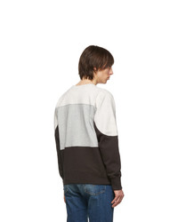 Мужской черно-белый свитшот с принтом от Isabel Marant