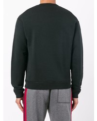 Мужской черно-белый свитшот с принтом от DSQUARED2